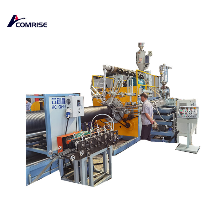 Limbah dan drainase dinding padat spiral mesin pipa hdpe
